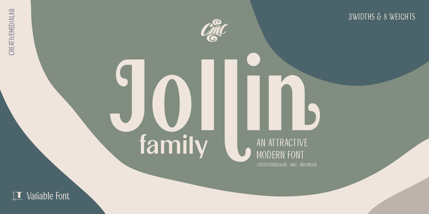Beispiel einer Jollin Family-Schriftart #1